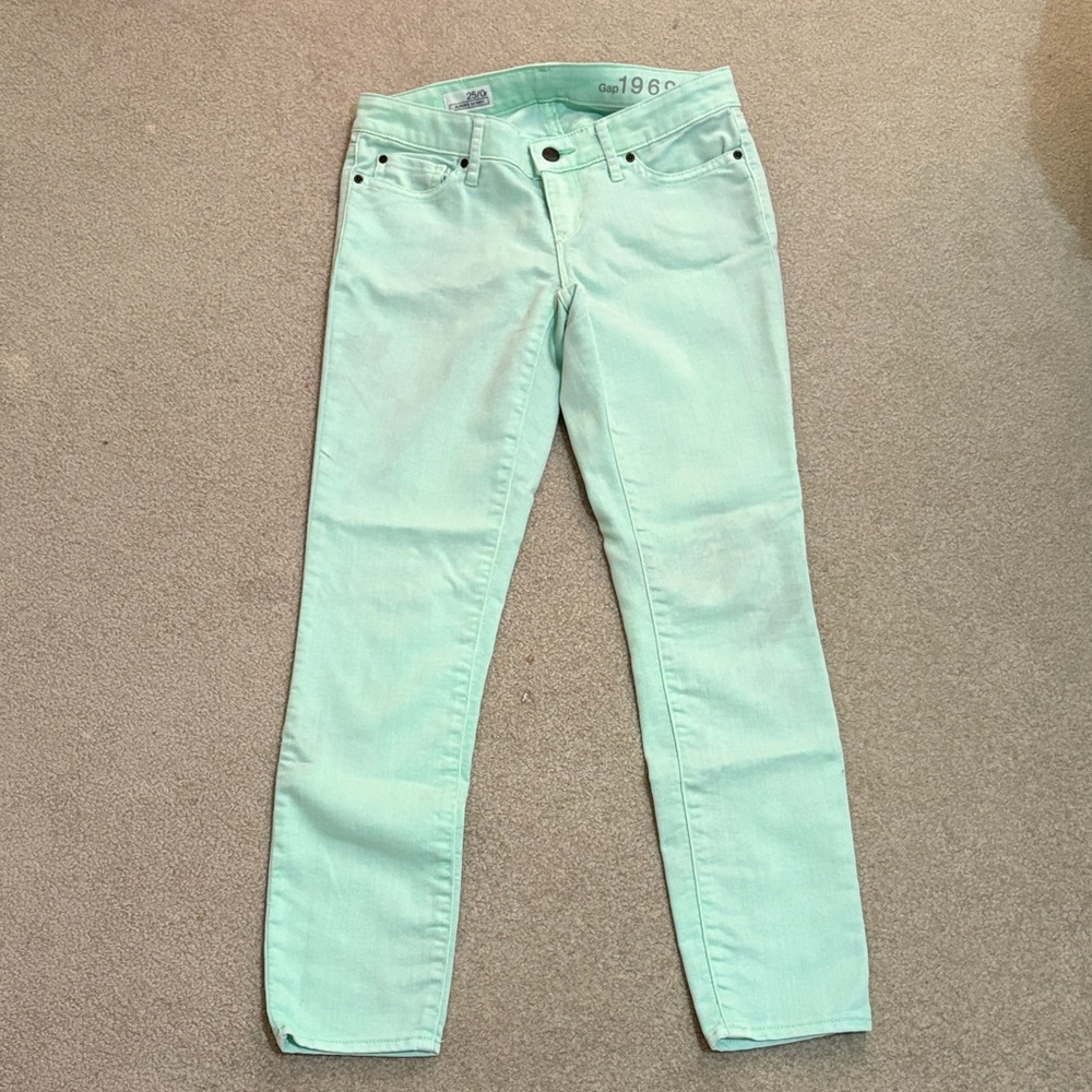 GAP Women's Mint Green Skinny Jeans